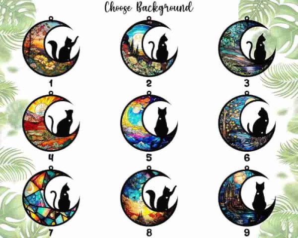 Best Cat Memorial Suncatcher - Personalized Stained Glass Gift - Image 4