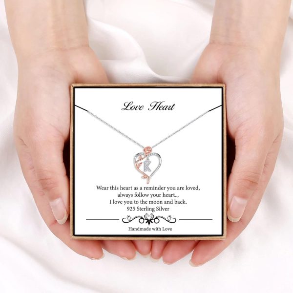 Sterling Silver Rose Heart Necklace: Best Gift For Her - Image 6