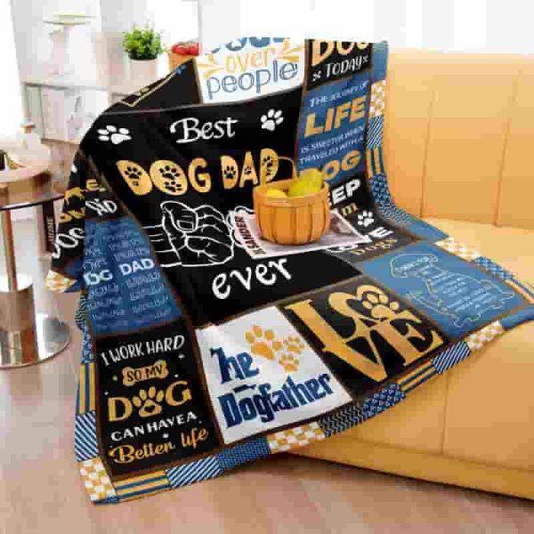 Best Dog Dad Gifts For Men - Cozy Throw Blanket For Dog Lovers - Image 2