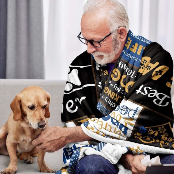Best Dog Dad Gifts For Men - Cozy Throw Blanket For Dog Lovers - Image 3