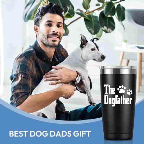 Best Dog Dad Tumbler - Gift For Dog Lovers, 20 Oz Mug - Image 2