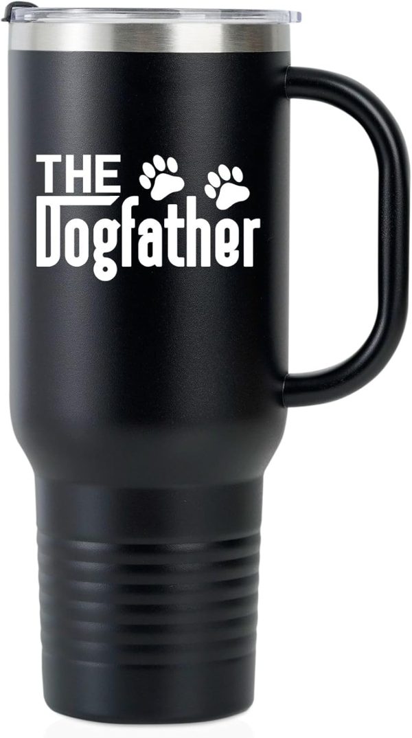 Best Dog Dad Gift - Dogfather 40oz Travel Mug