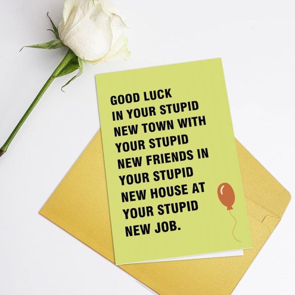 Funny Good Luck Moving Away Card - Sarcastic Farewell - Image 4