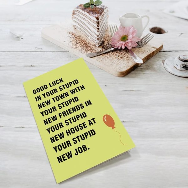 Funny Good Luck Moving Away Card - Sarcastic Farewell - Image 5