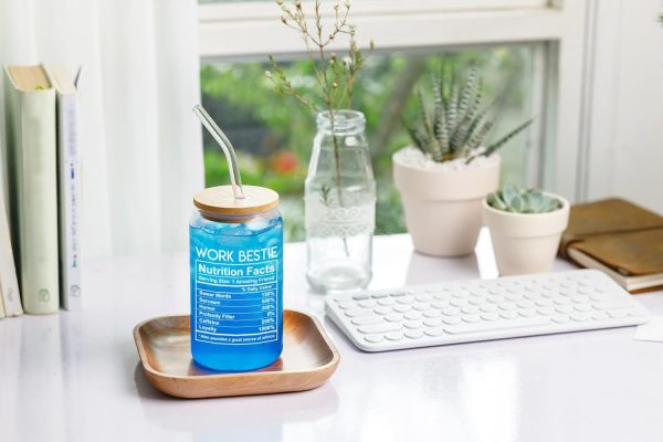 Unique Coffee Glass Gift For Work Besties – 16 Oz - Image 4