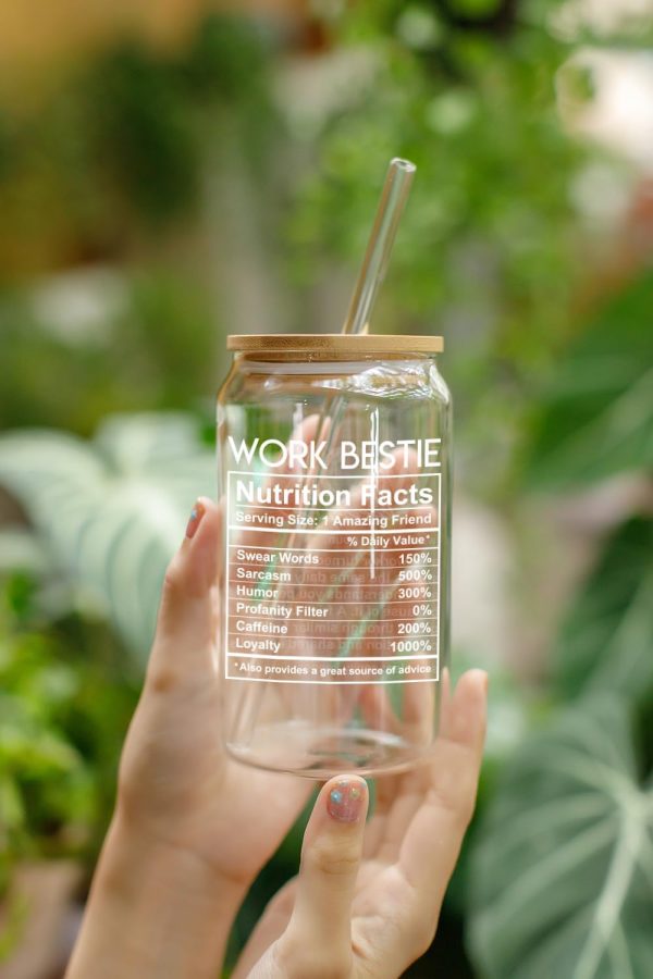 Unique Coffee Glass Gift For Work Besties – 16 Oz - Image 6