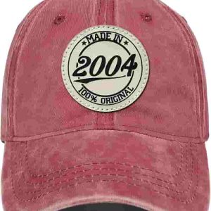 Unique Birthday Gift Hat - Made In 2004, 100% Cotton