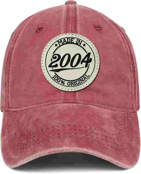 Unique Birthday Gift Hat - Made In 2004, 100% Cotton