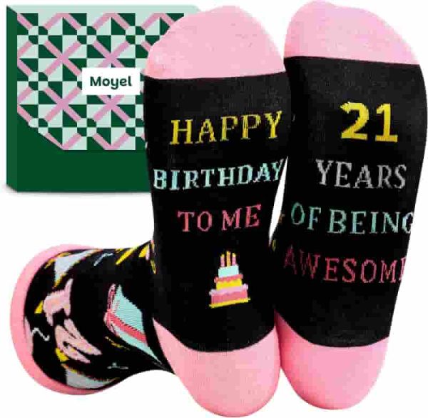 Funny 18th & 21st Birthday Socks For Girls - Moyel Gift
