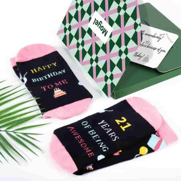 Funny 18th & 21st Birthday Socks For Girls - Moyel Gift - Image 2