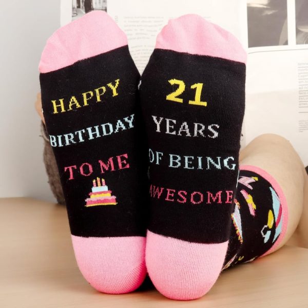 Funny 18th & 21st Birthday Socks For Girls - Moyel Gift - Image 6