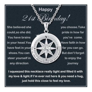 Best 21st Birthday Sterling Silver Necklace For Women