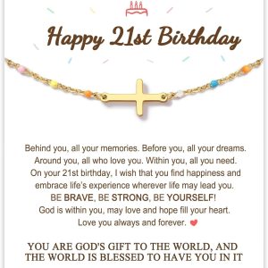 Best Birthday Cross Bracelet For Women And Teens