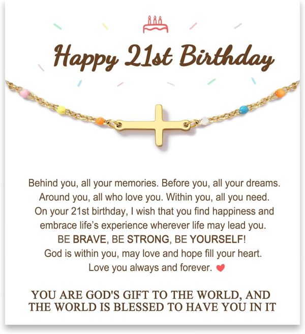 Best Birthday Cross Bracelet For Women And Teens
