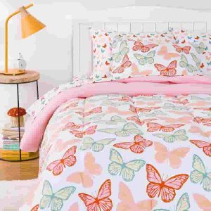 Best Amazon Basics Twin Butterfly Bedding Set For Kids - 5 Piece