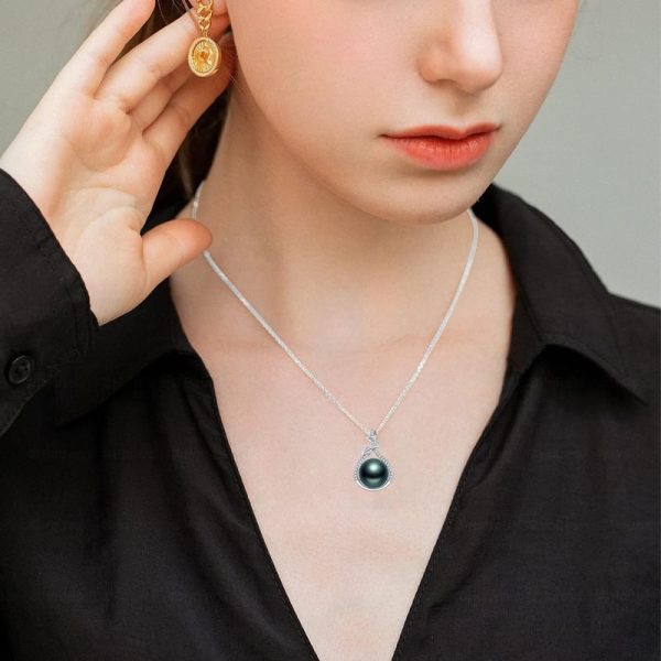 Best Tahitian Black Pearl Necklace - Timeless Gift For Her - Image 4