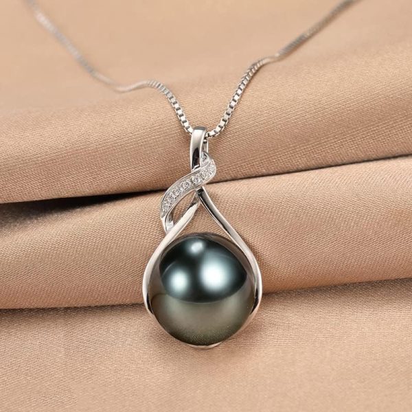 Best Tahitian Black Pearl Necklace Gift For Women - Image 3