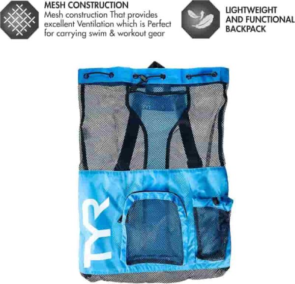 Best Tyr Big Mesh Mummy Backpack For Swim, Gym And Workout Gear - 40l - Image 2
