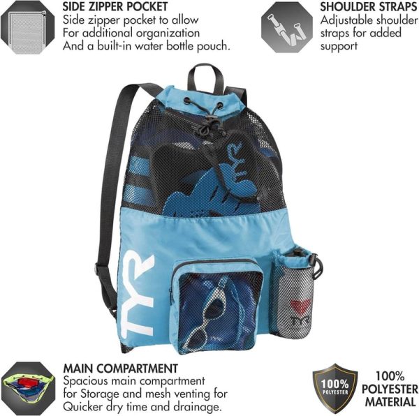 Best Tyr Big Mesh Mummy Backpack For Swim, Gym And Workout Gear - 40l - Image 3