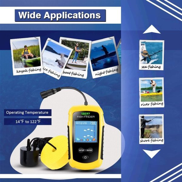 Best Portable Kayak Fish Finder By Lucky - Handheld Sonar - Image 5