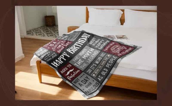 Best 80th Birthday Blanket Gift For Men - Made In 1945 - Image 4