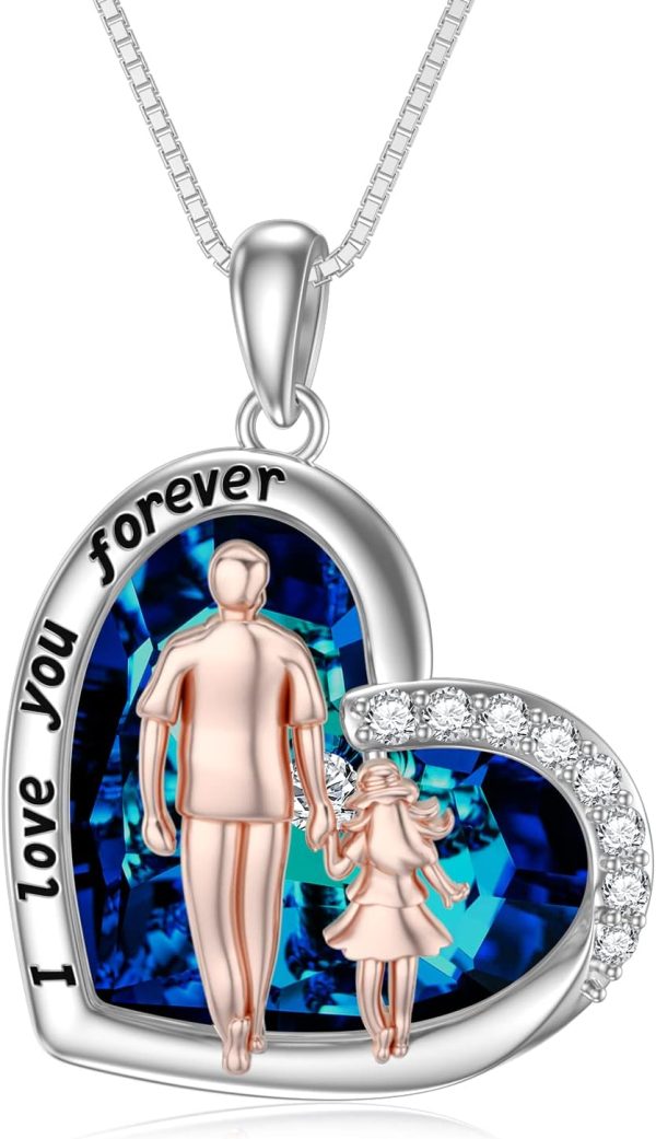 Sterling Silver Daughter Heart Necklace - Forever Gift