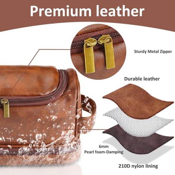 Best Personalized Leather Dopp Kit - Perfect Gift For Men - Image 4
