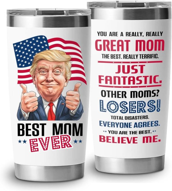 Best Mom Tumbler Gift - 20 Oz Stainless Steel