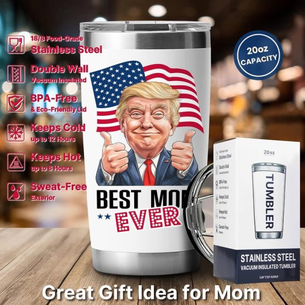 Best Mom Tumbler Gift - 20 Oz Stainless Steel - Image 4