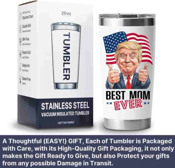 Best Mom Tumbler Gift - 20 Oz Stainless Steel - Image 6