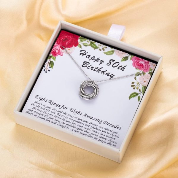 Sterling Silver Birthday Necklace For Women - 3 To 9 Decades - Image 2