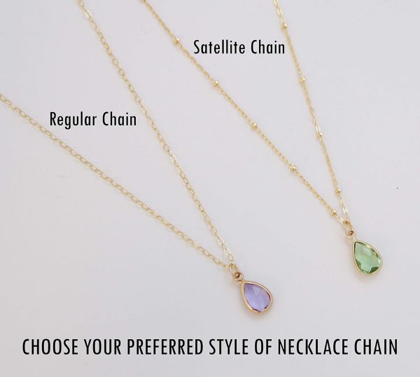 Best Personalized Bat Mitzvah Birthstone Necklace With 14k Gold - Image 2