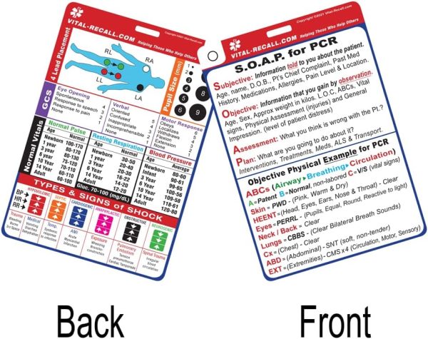 Best Emt Pocket Guide Set - 2 Double-sided Cards - Image 3