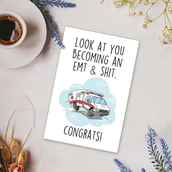 Funny Emt Graduation Card - Congrats For New Emergency Services Graduate - Image 4