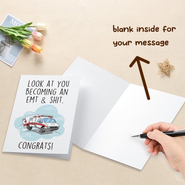Funny Emt Graduation Card - Congrats For New Emergency Services Graduate - Image 6