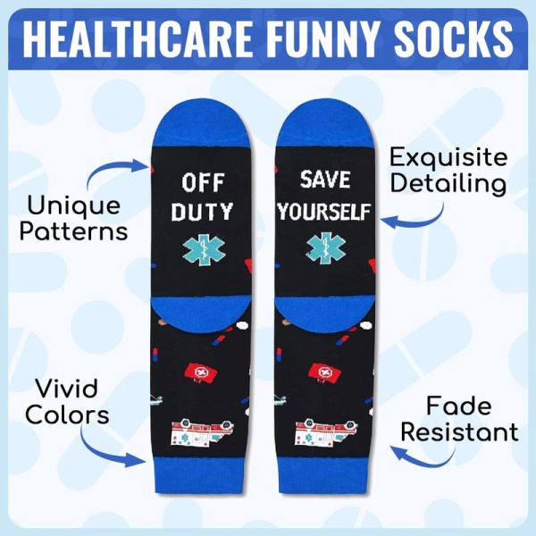 Best Funny Nurse Socks - Perfect Gift For Medical Professionals - Image 4