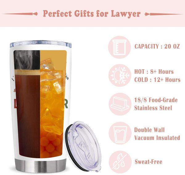 Best Lawyer Gifts For Women - Graduation Tumbler 20oz - Image 5