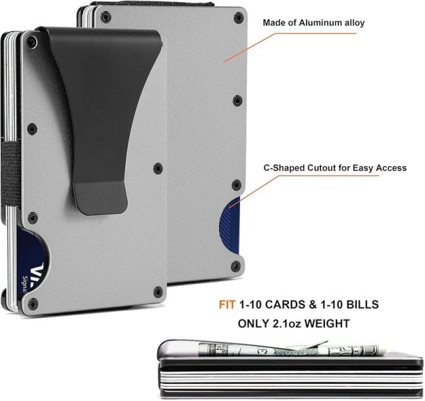 Personalized Engraved Metal Wallet For Son - Slim Card Holder & Money Clip - Image 5