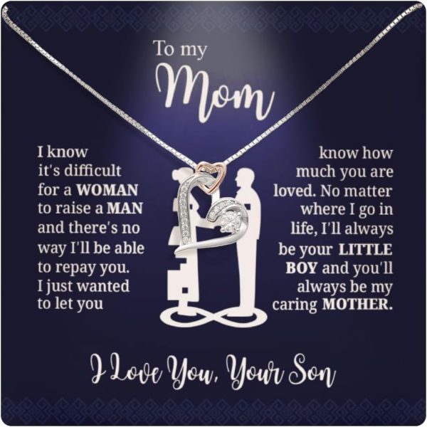 Best Mom Necklace: 'mom, I Love You' With Message Card