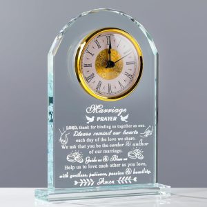 Best Wedding Gifts 2025 - Unique Crystal Clock For Couples