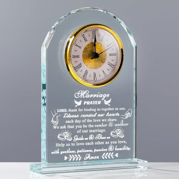 Best Wedding Gifts 2025 - Unique Crystal Clock For Couples