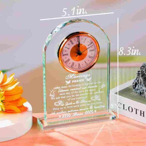 Best Wedding Gifts 2025 - Unique Crystal Clock For Couples - Image 2
