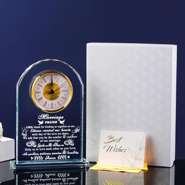 Best Wedding Gifts 2025 - Unique Crystal Clock For Couples - Image 5