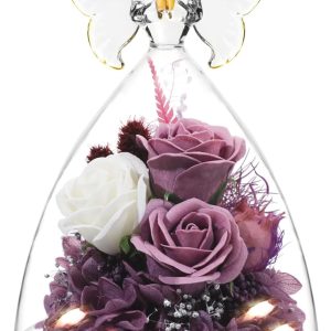 Best Mother's Day Angel Figurine With Roses Gift