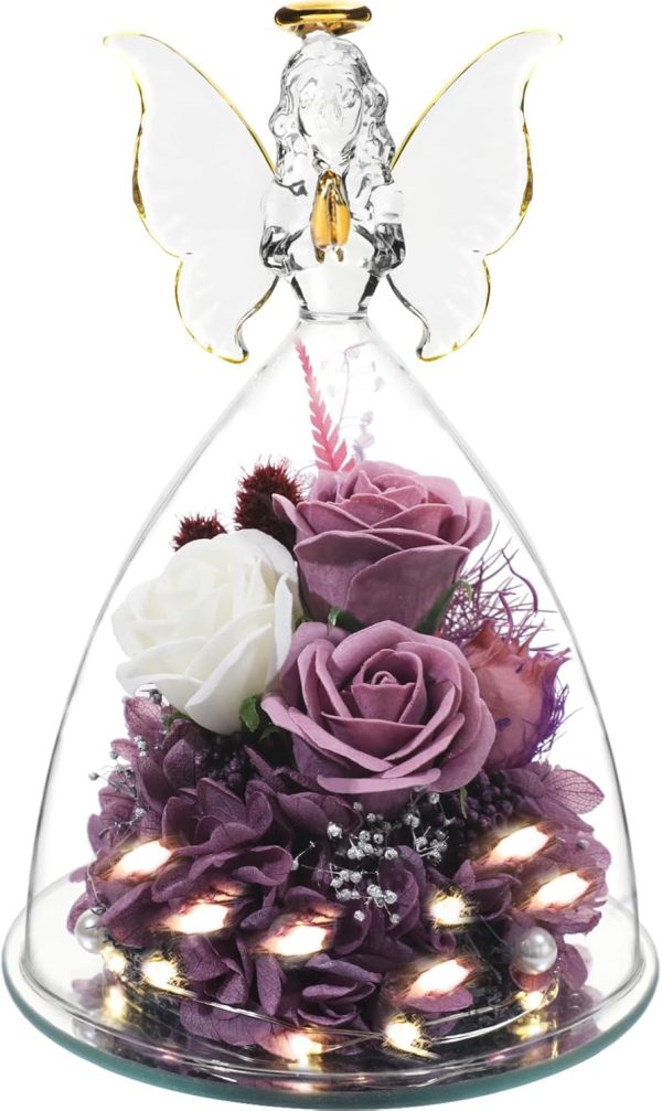 Best Mother's Day Angel Figurine With Roses Gift