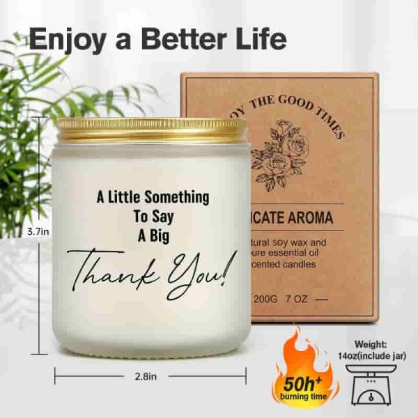 Unique Thank You Gifts - Lavender Candle For All Occasions - Image 6