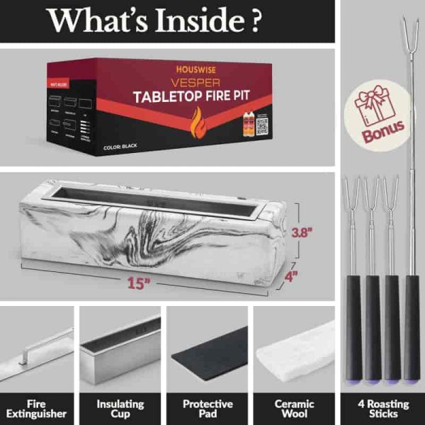 Best Tabletop Fire Pit & Smores Maker Kit - Image 2