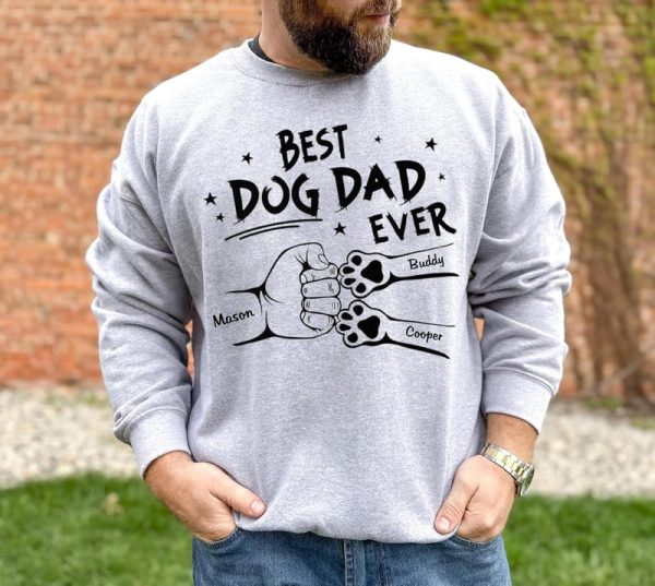 Best Custom Grandpa Shirt - Fist Bump Design For Men - Image 4