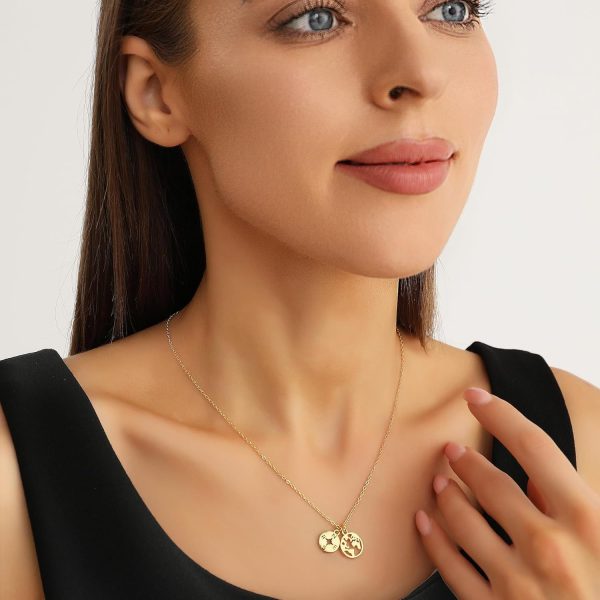 Best 18k Gold Compass Necklace - Perfect Graduation Gift - Image 2