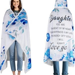 Best Daughter Ever Wearable Blanket Hoodie Gift